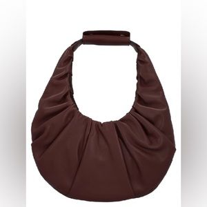 STAUD Moon Bag in Burgundy- NWT